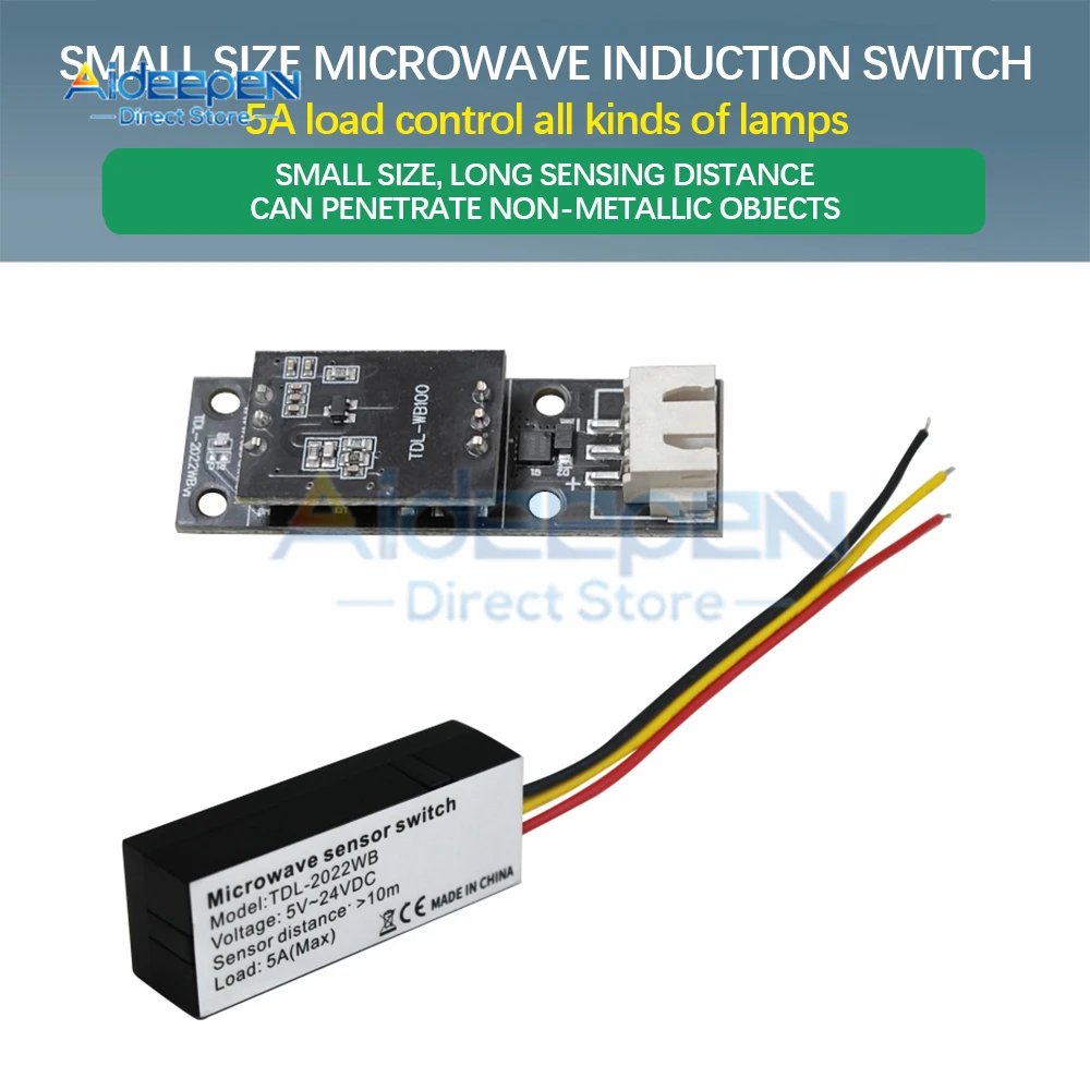 5V-12V-24V-5A-Microwave-Radar-Sensor-Switch-Radar-Sensor-Module-Sensing ...