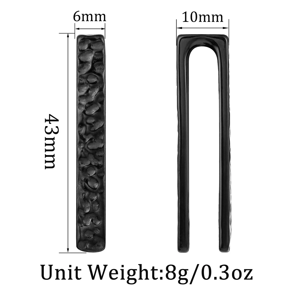 Giga 2pcs Elegant Stainless Steel Ear Gauges Plugs Hangers 2g(6mm) Stretching Kit Pain-free Ear Expander Body Piercing Jewelry