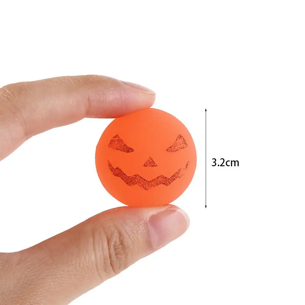 10pcs/set Glow-in-the-Dark Halloween Bouncy Balls Scary 32mm Bouncy Eyeball Stretchy Eyeballs Fun Luminous Bouncy Balls