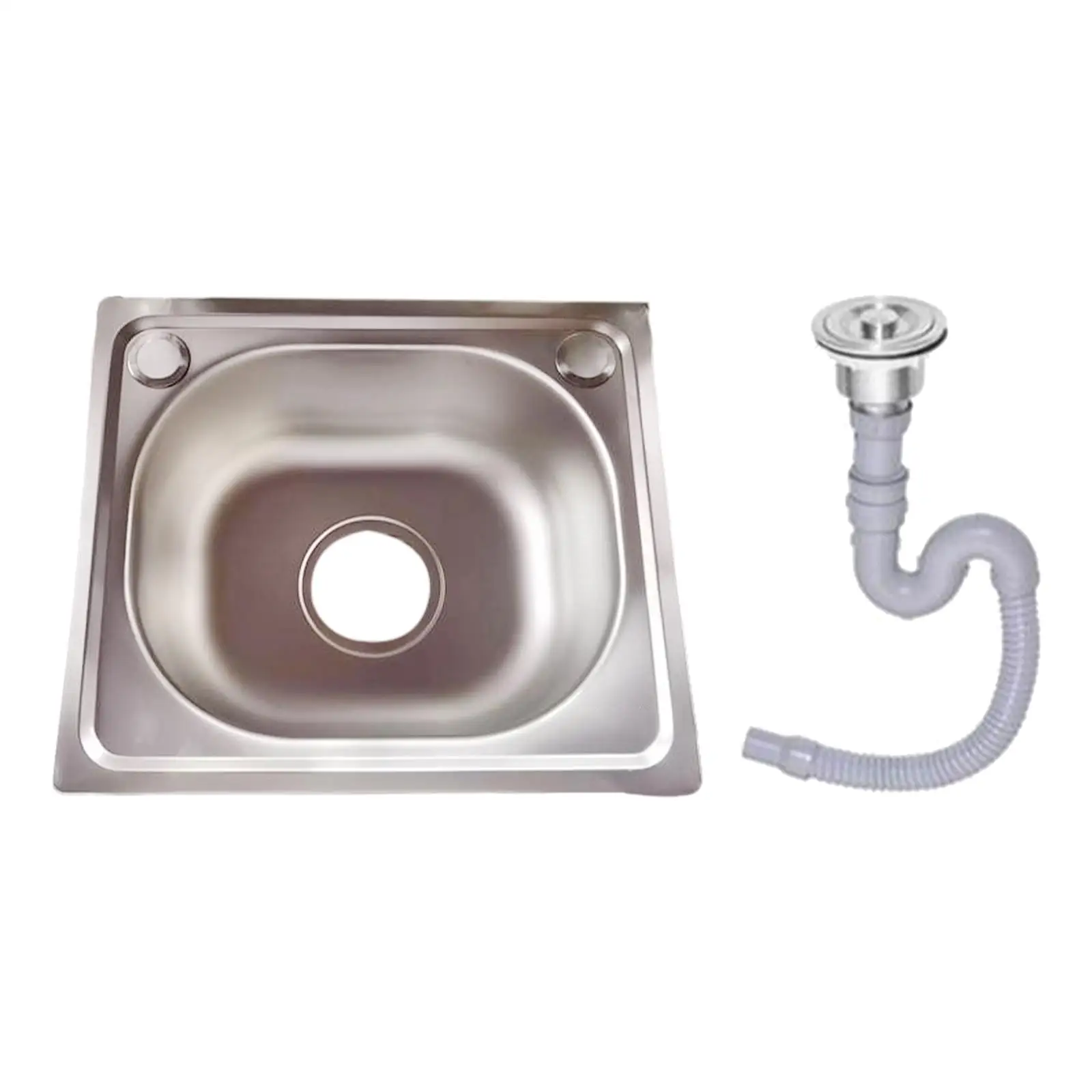 Topmount Stainless Steel Kitchen Sink Quickly Drainage Rustproof Heavy Duty with