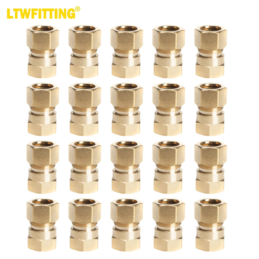 

Латунный фитинг LTWFITTING с наружным диаметром 5/8 дюйма и внутренним разъемом 1/2 дюйма (комплект из 20 штук)