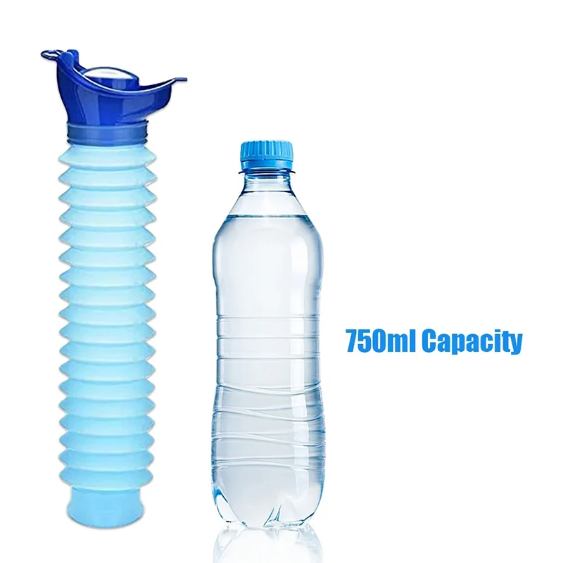 750ML 휴대용 소변 주머니 소변기 위생적인 누출 방지 화장실 자동차 여행 접이식 여성 남성 용 소변기 배변 훈련용 변기