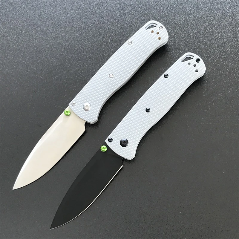 

G10 Handle BM 535 Bugout Folding Knife Outdoor Saber Camping Safety Defense knives Portable Pocket EDC Tool