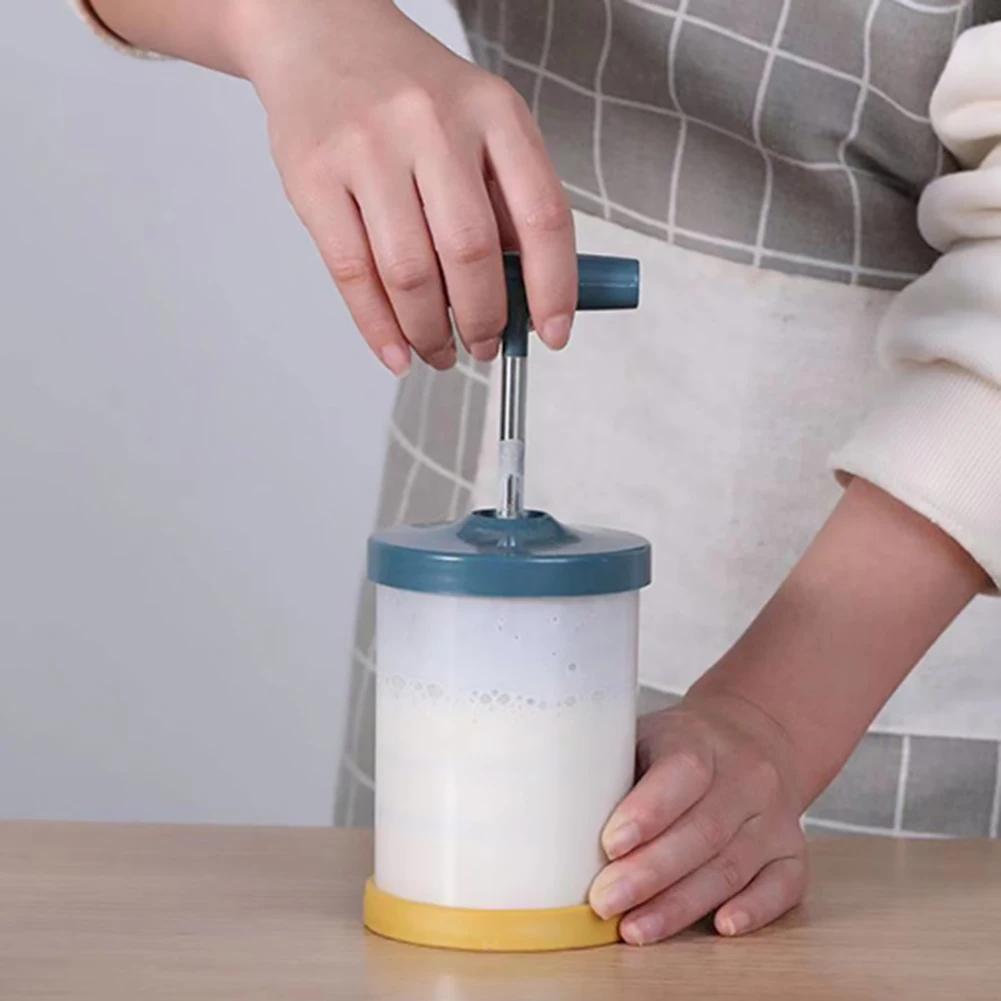 Household Manual Whipping Cream Dispenser Handheld Whisk Baking Creamer Egg White Mixer For Kitchen Accessories