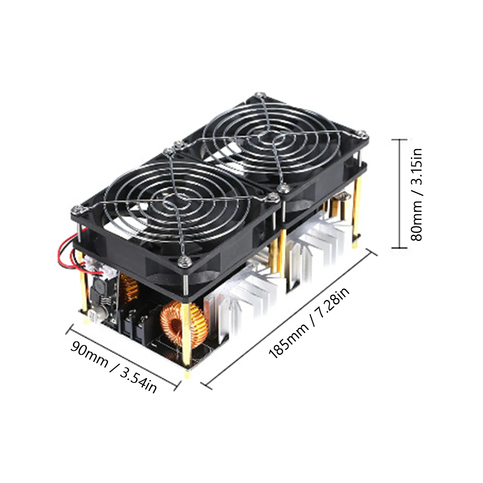 Induction Heating Board 50A DC 12-48V ZVS Power Supply Module High Frequency Low Voltage Flyback Driver Heater Tesla Coil 2500W induction heater