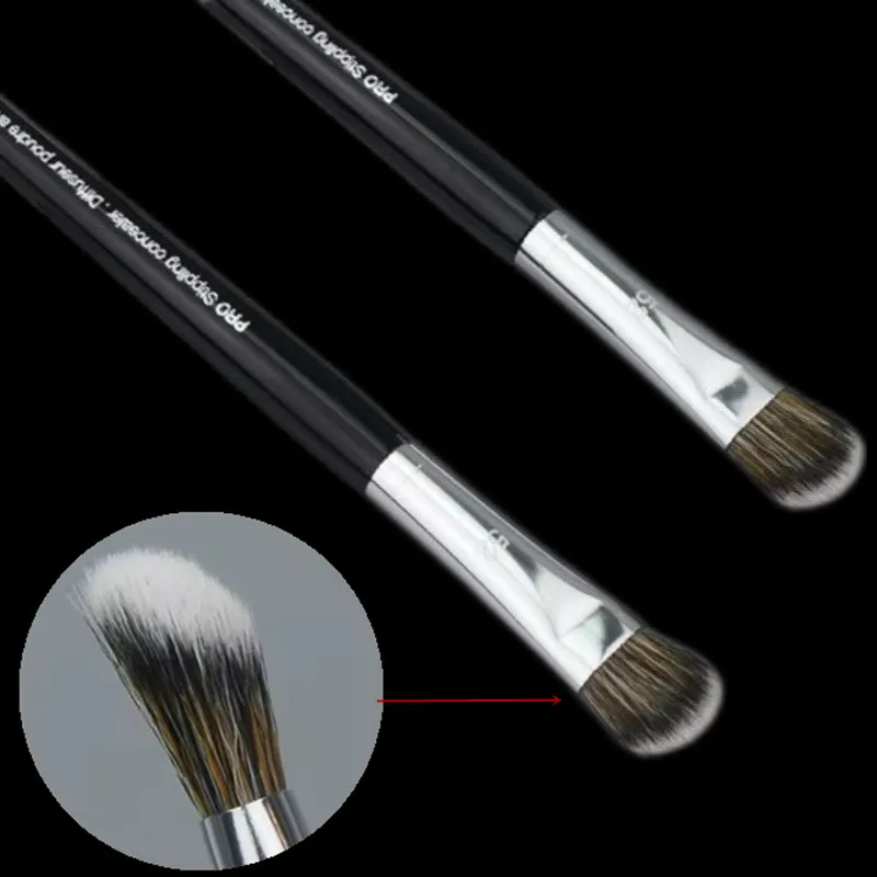 KSHBO 1/2Piece Foundation Concealer Brush Face Shadow Broom Eyeshadow Stippling Concealer Brushes Makeup Tools ,model 52#