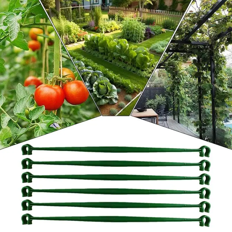 Plant Stake Arms For Tomato Cage Garden Plant Cage Supports Connector Clips Supports Trellis Connector For Tomato