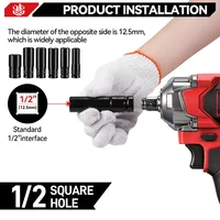 ONEVAN 21V clé à chocs électrique sans brosse 1200 N.m clé sans fil tournevis électrique outil électrique pour Makita 18V batterie broche 3
