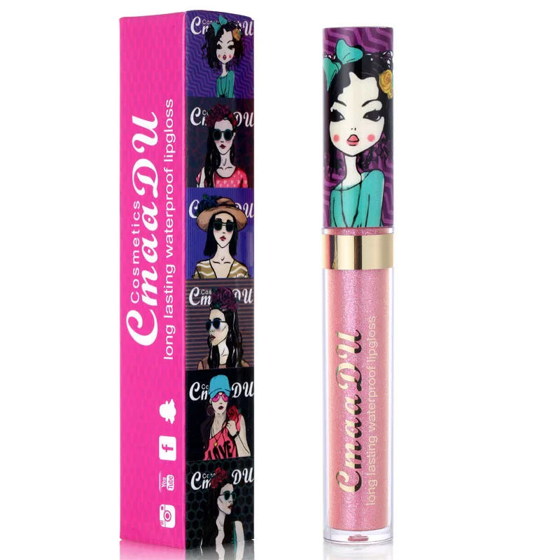 11 Color Lip Gloss  Metallic Shimmer Glitter Finish Lipstick Long Lasting Waterproof Lip Stain 5