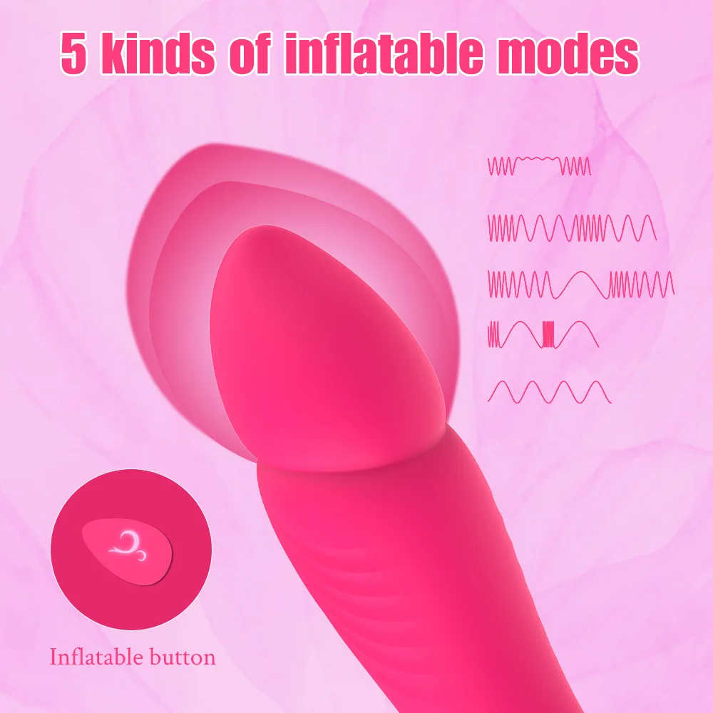 G-spot clitoral stimulator Inflatable vibrator vaginal massager 18 adult orgasm masturbation massage stick sex toy