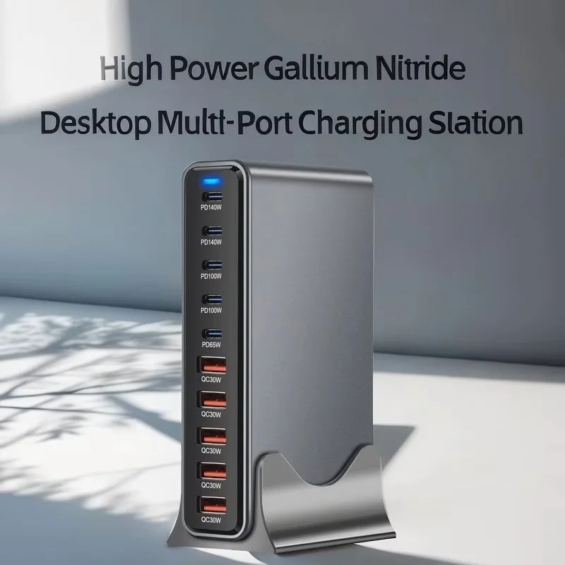 GaN USB-C PD Charger 10-Port Fast Charge