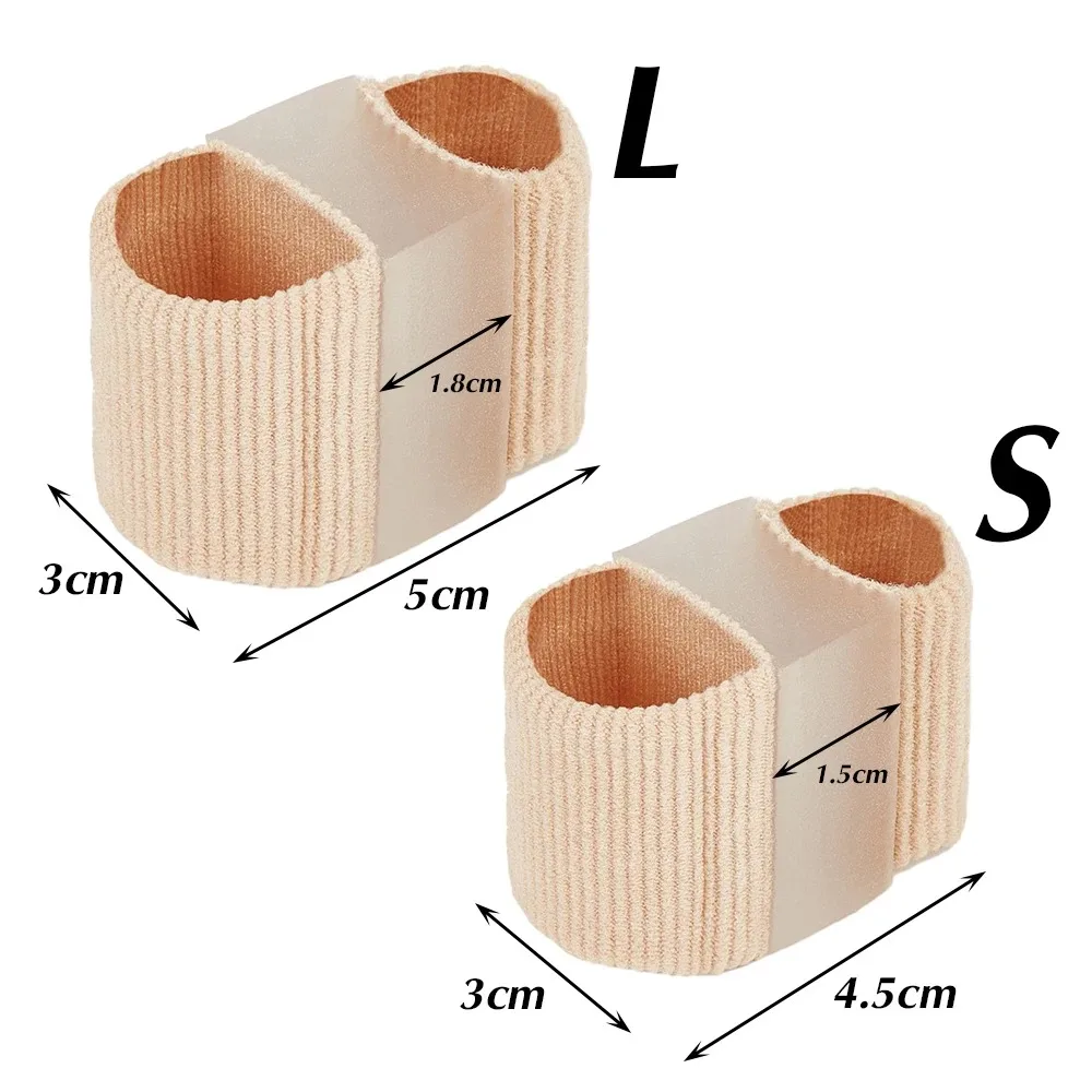 New Silicone Two Toe Separator Straightener Effective Thumb Finger Correction Adjuster Bunion Separator Foot Care Tool