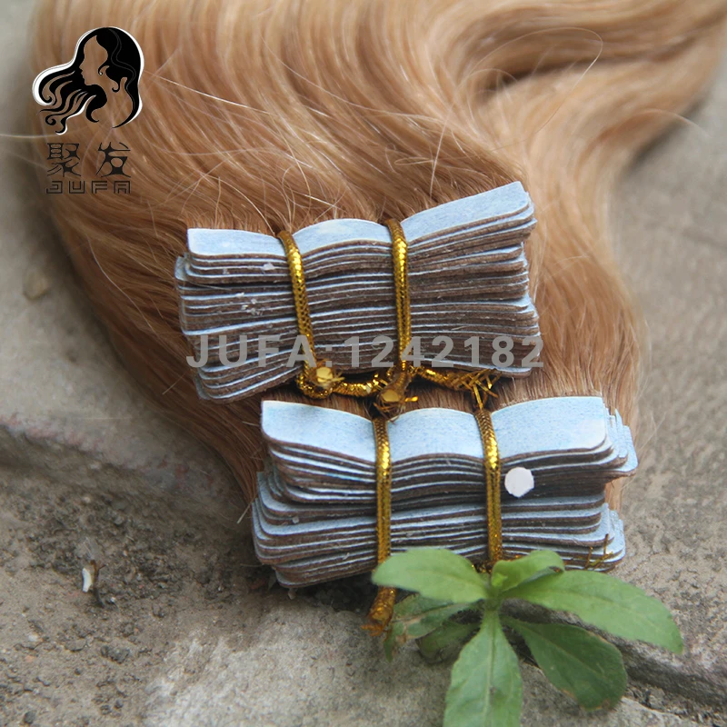 Body Wave Tape In Human Hair Extensions Brazilian Remy Double Sided Adhesive Skin Weft Kinky Straight Hair Extension 12-28inch
