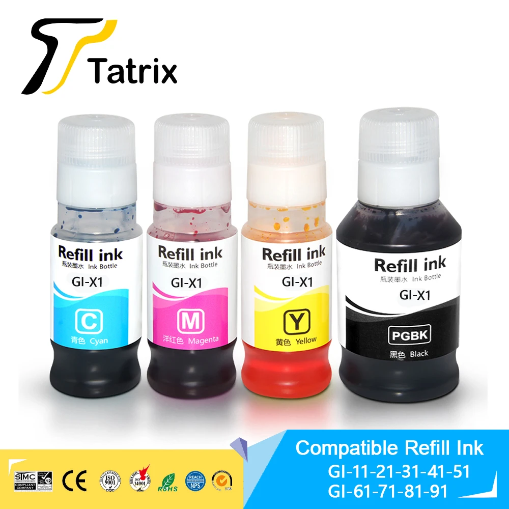 Tatrix Gi-21 Gi21 Refill Ink Premium Compatible Water Based Bulk Bottle For Canon  Pixma G1220 G2260 G3260.printer Mc-g02 - Ink Refill Kits - AliExpress