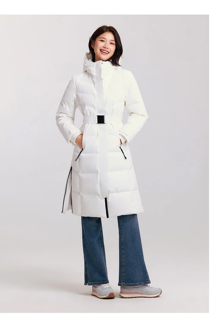 Down Jacket Women Long Length Parka New Winter Goose Down Warm Outdoor Windproof Outerwear
