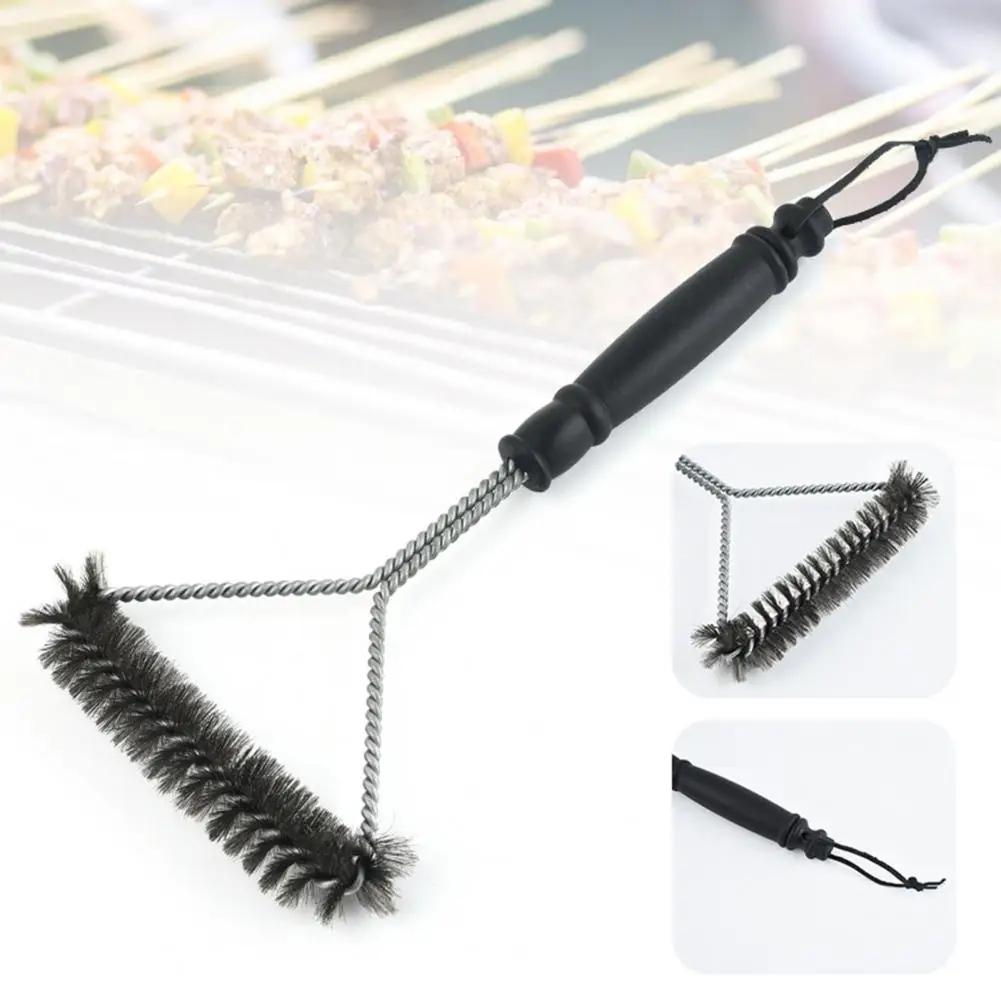 BBQ Grill Brush with Stainless Steel Galvanized Wire Bristles Heavy