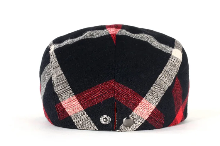 New Men Women Classic Englad Style Plaid Berets Caps Casual Unisex Sports Caps Cotton Hats Boina Casquette Flat Cap Painter Cap