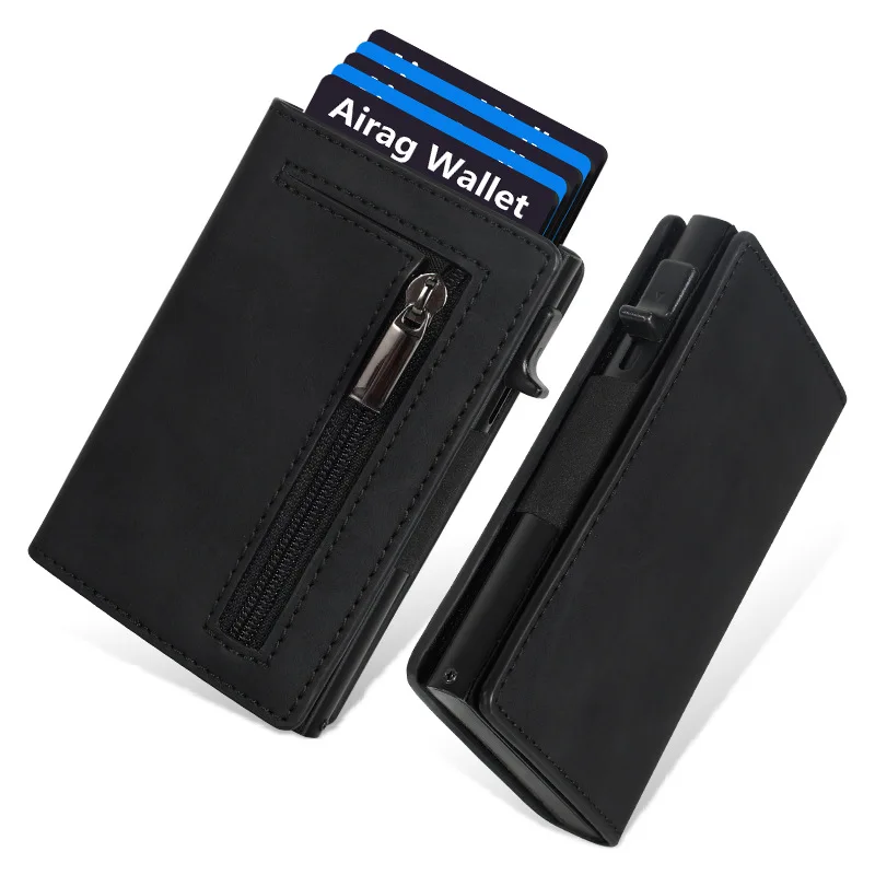 Magnetic Luxury RFID-Blocking Leather Wallet