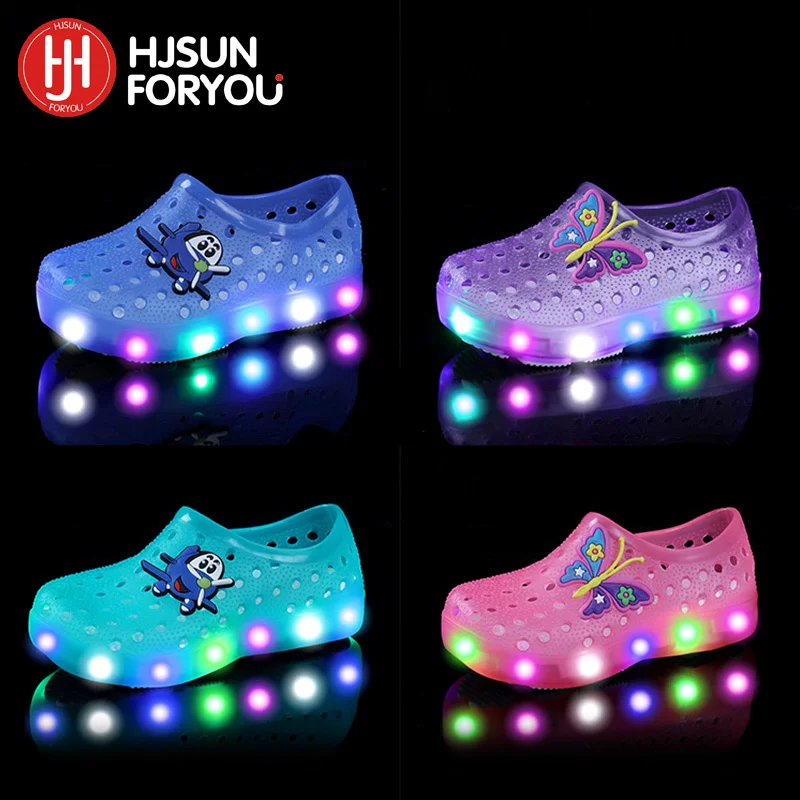 Casual Shoes Boys Girls Sport Beach Sandals Summer Kids Shoes With Light