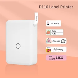 Niimbot – Mini imprimante d'étiquettes thermiques D110, tout en un, BT Connect Prince, pour étiquette autocollante, DIY bricolage 