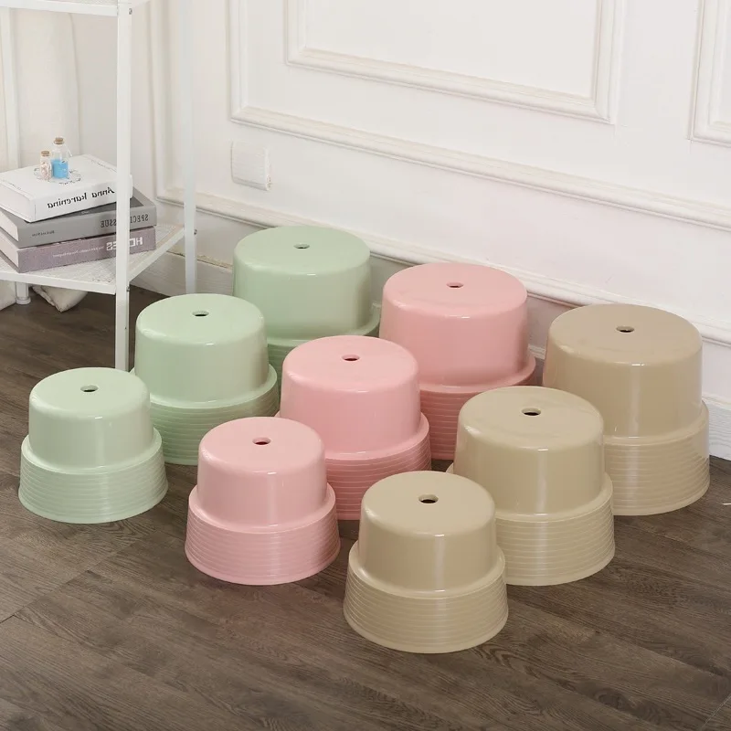 

MK1048-Thickened plastic simple round stool