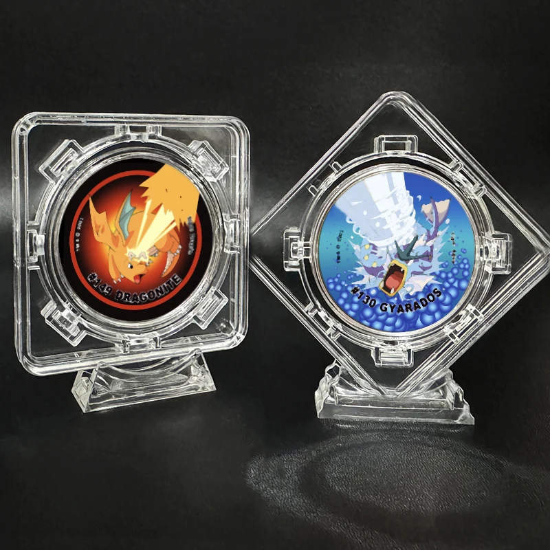 5個セット アクリル製回転式ディスプレイスタンド コインホルダー