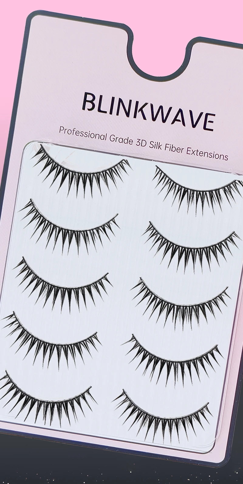Blinkwave idol lashes U-Shape Tip Girl Group Lashes Black Band for Double Eyelid Lift Clear Band for Natural Look Korean makeup