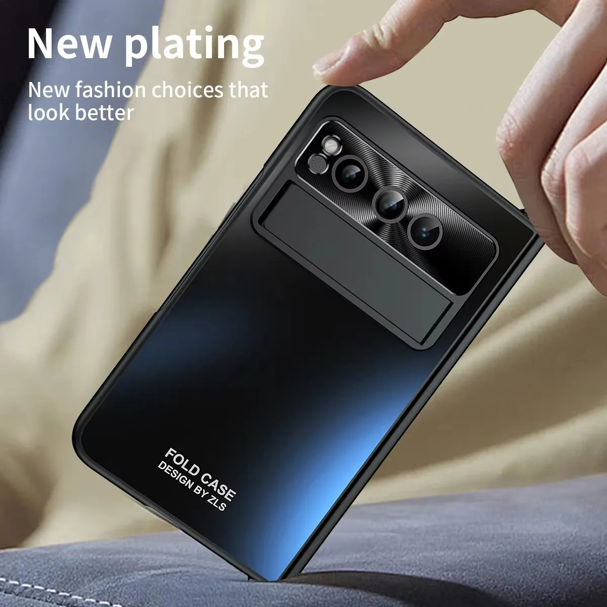 Luxury Business Phone Case with Pen Stylus Slot and Stand Holder