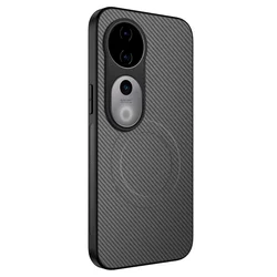 Carbon Fibre Kevlar Magnetic Phone Case with Camera Protector and Shockproof Armor for Vivo V50 Lite 5G (GRAY)