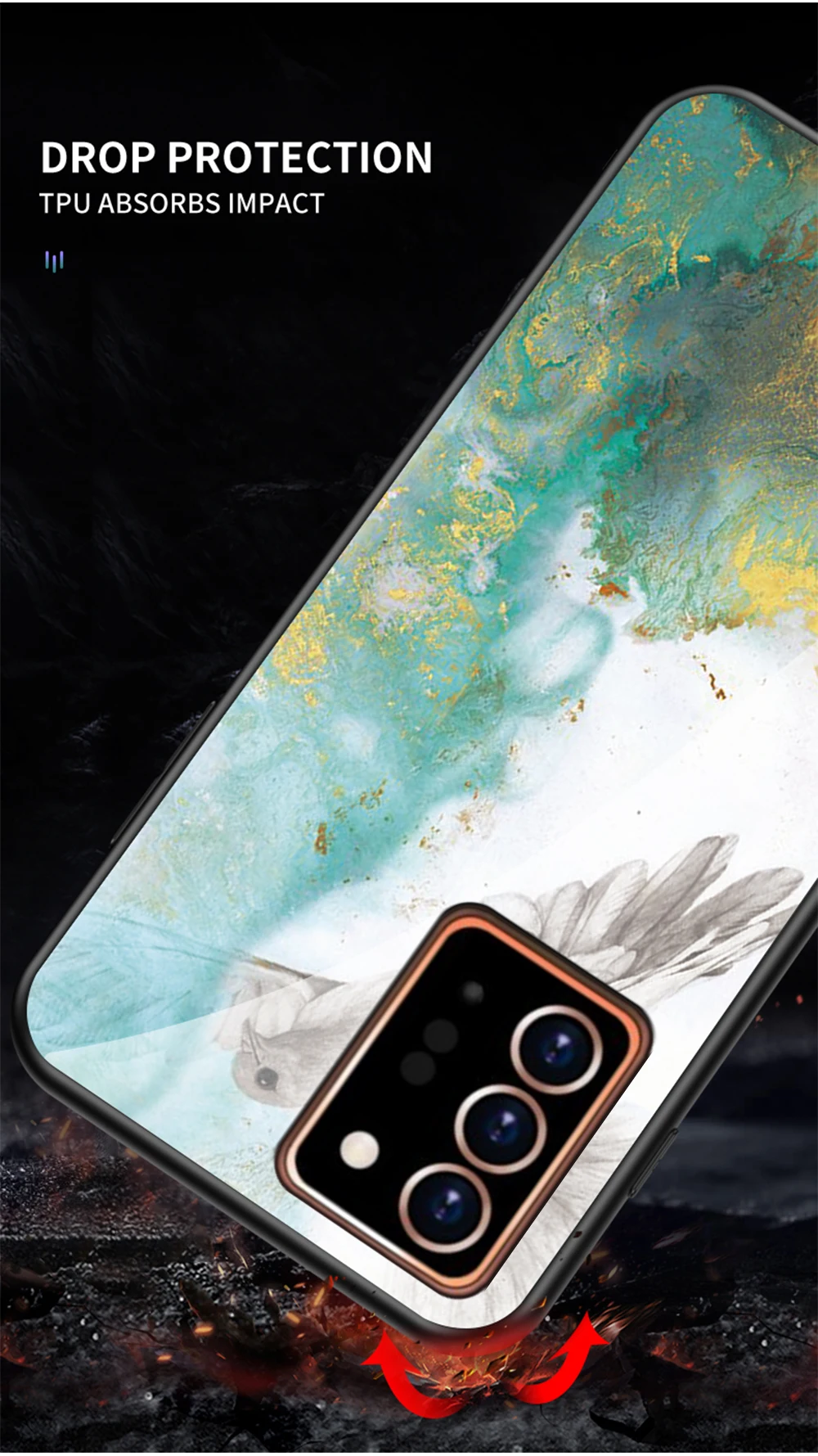 Note20 10 Lite ovitek DECLAREYAO iz trdega stekla Coque za Samsung Galaxy Note 20 Ultra 10 Plus ovitek, silikonski tanek temper_voghion.com