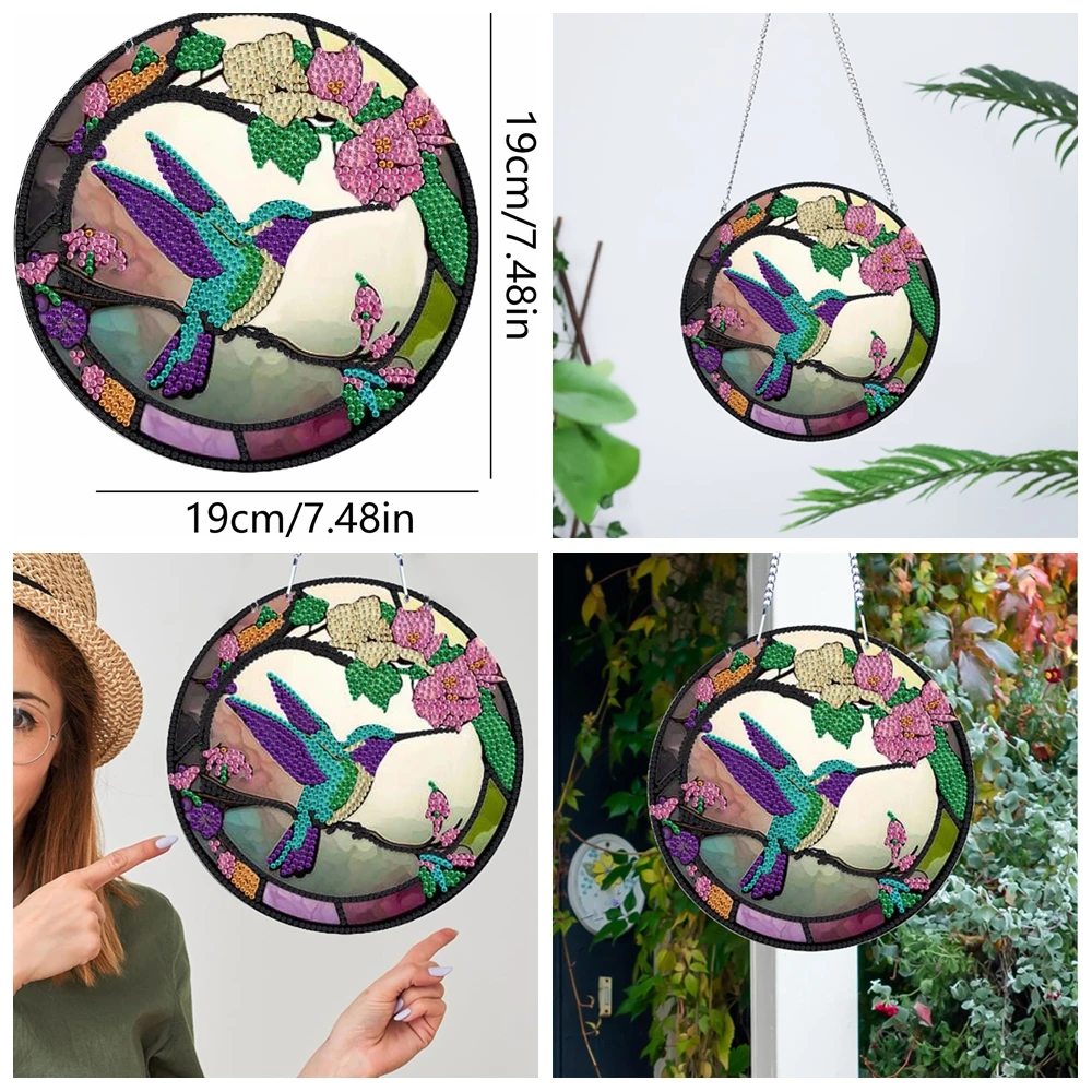 1 ピース/セット DIY 蝶ダイヤモンド塗装ドアぶら下げダイヤモンド