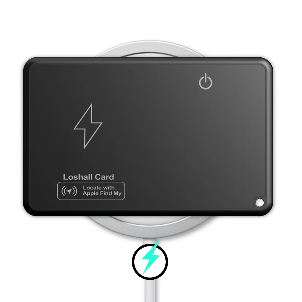 Wireless Charging Wallet Tracker Card gps locator key finder anti lost tracker anti lose tracker item locator anti lost locator key chain locator Work with Apple Find My App Smart Card Tracker Item for Luggage Tag Purse Passport