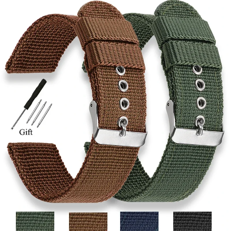 Durable Nylon Strap - Military Sport Comfortable Wristband
