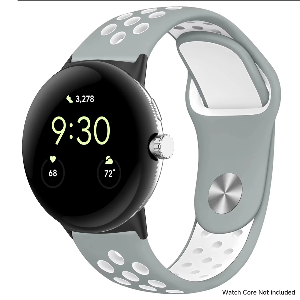 Breathable Silicone Sports Band for Google Pixel Watch - 41mm & 45mm Accessory Bracelet