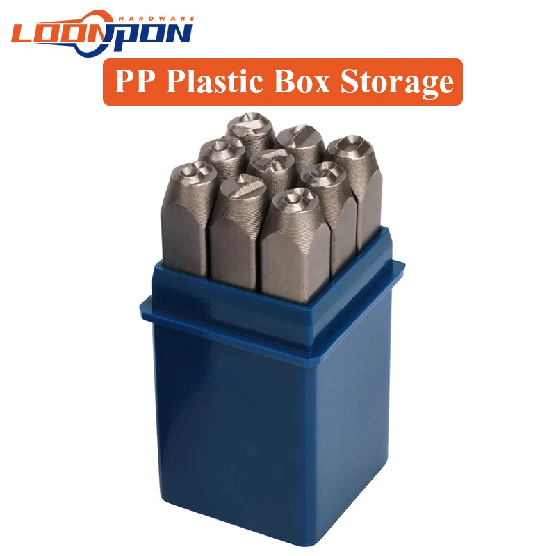 Loonpon Metal Stamping Kit Number Letter Stamps Set Alloy Steel Stamp DIY Punch Tools For Leather Metal Aluminum Mild Steel number letter stamp set alphabet number stamp set leather letter punch leather craft stamps