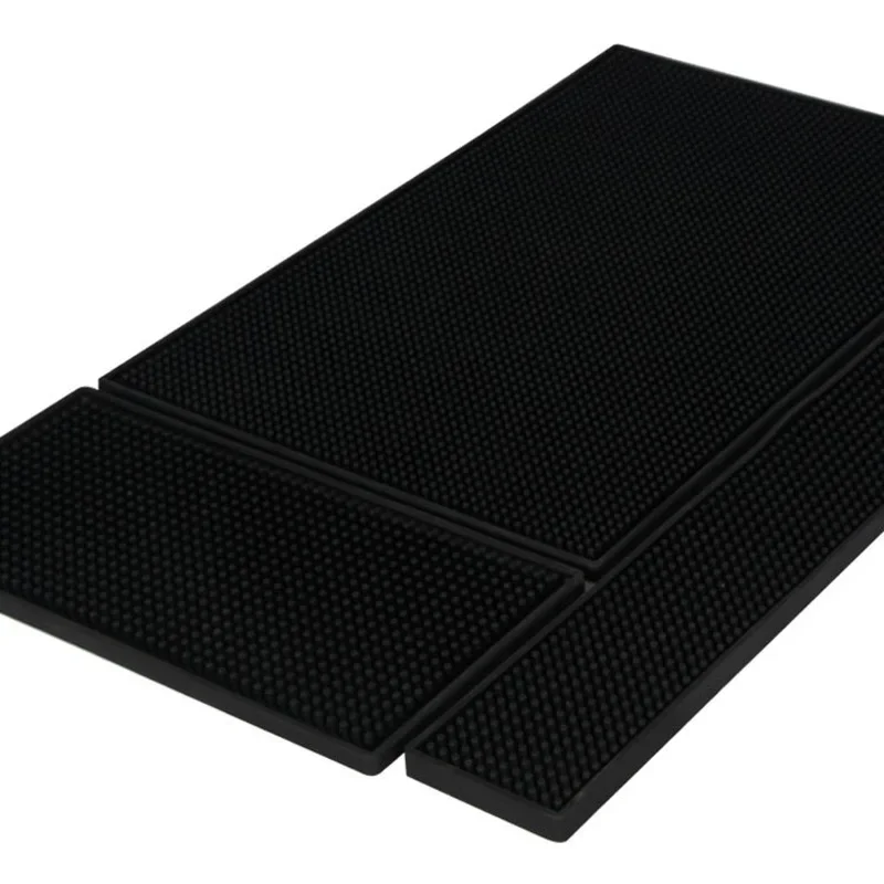 Coffee Bar Mats For Countertop 18 X 12 Inch Thick, Rubber Bar Mat With Two  Coasters