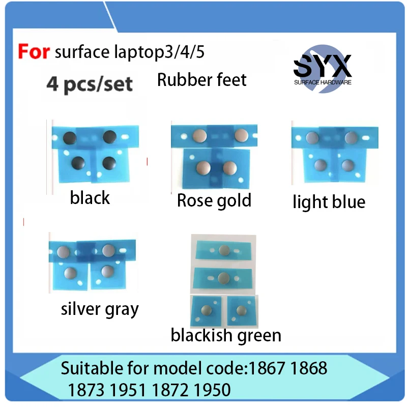 ForMicrosoftsurfacelaptop345RubberFeetPadBottomCasePad