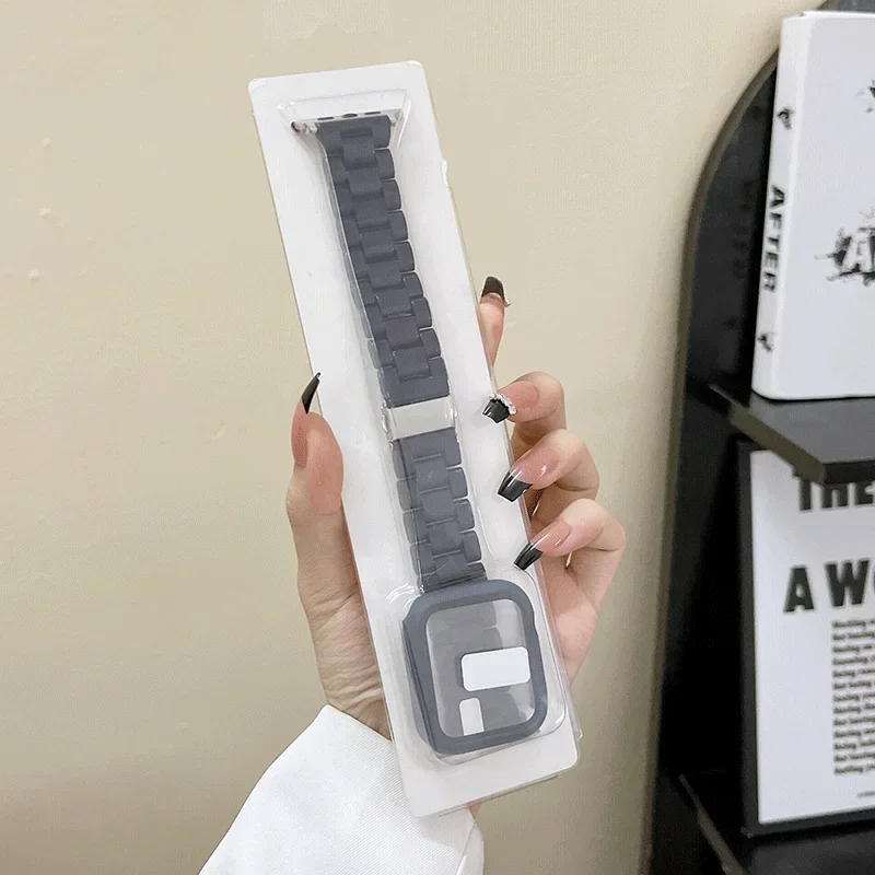 Premium Watch Strap, Case, and Glass Protector Combo – Stylish Candy Bracelet