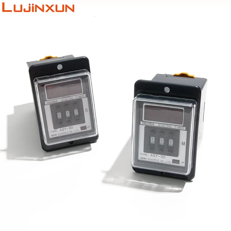 Lujinxun Time Relay Asy-3D Dip Display Digitale Time Relay Delay Ac220V 110V 24V 999S 999M 99.9S 99.9M Per Macchine Per La Plastica