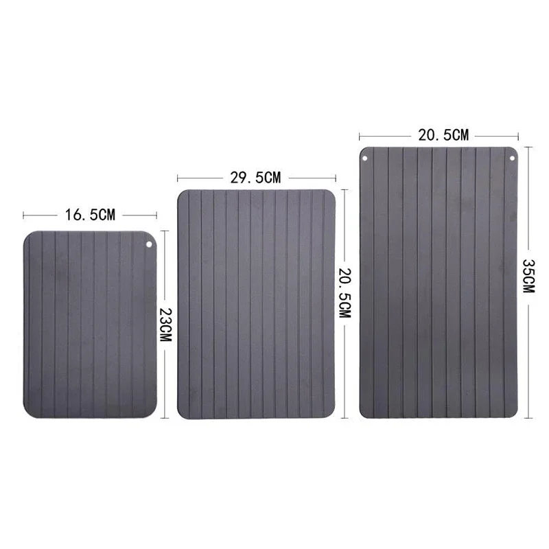 Description Picture 2 of itemFast Defrosting Tray for Frozen Meat Large Size Thawing Plate with Groove Design Defrost Food Rapid Safer Kitchen Gadgets Tools