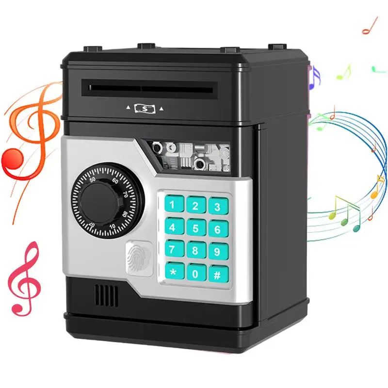 

Мини-банкомат, сберегательный банк, автоматическая прокрутка, стандартная монета, креативные игрушки, банк для денег, монеты, большая емкость для замены и наличных денег