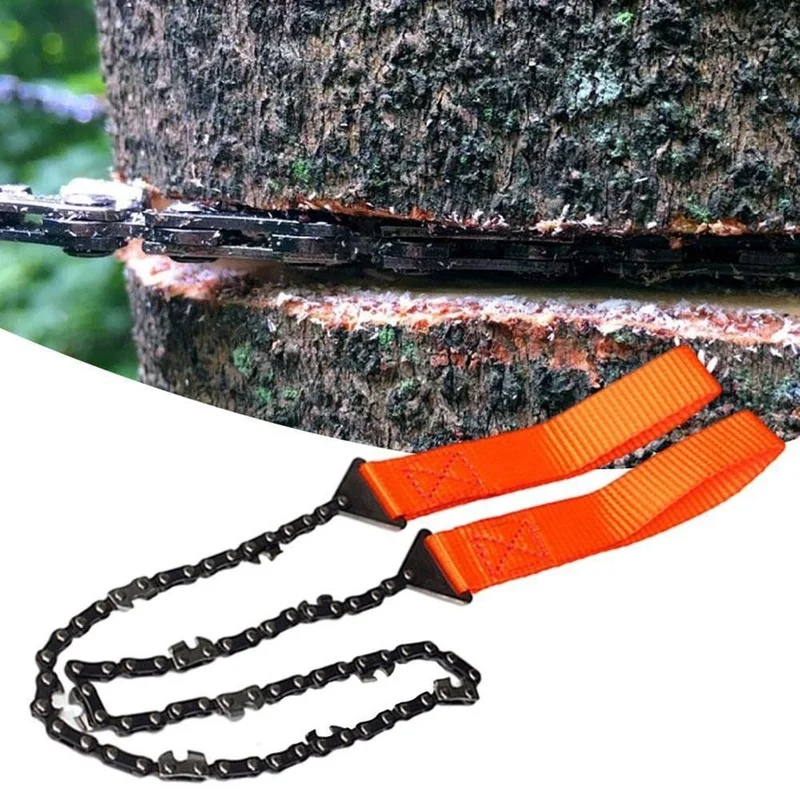 NEW Portable Survival Chain saw Chain Saw Emergency Camping Hiking Tool Pocket Hand Tool bag Outdoor pocket chain saw