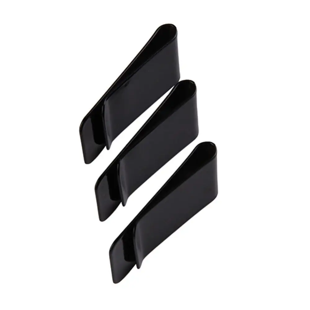 Men Money Clip Slim Wallet Metal Stainless Steel Money Clips Folder Stripe Print Silver Cash Clamp Holder Card ID Clips