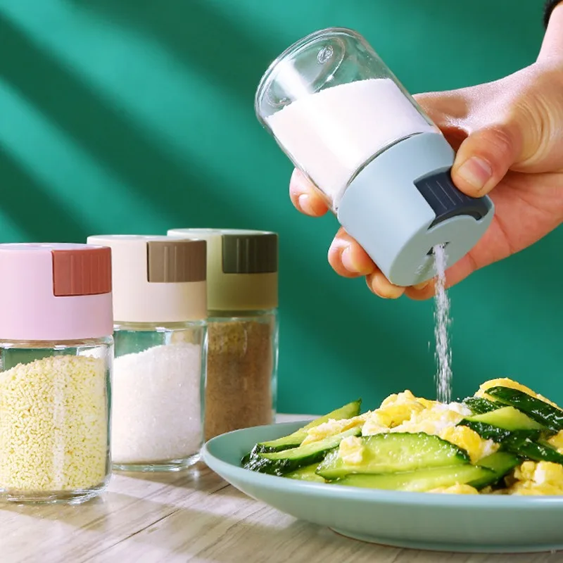 Seasoning Jar 0.5g Metering Salt Bottle Dispenser Salt Spice Pepper Bottle Can Healthy Living Quantitative Standard