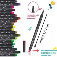 12-100pcs Colorful Line Drawing Pen Set Micro Tip Fineliner Pen Drawing Painting Sketch Fine Art Marker Office School Stationery