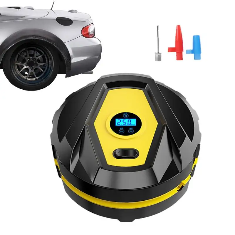 

Car Air Compressor LED Light Mini Portable Wireless Digital Electric Inflator Pump Inflatable For Auto Motorcycle Bicycle