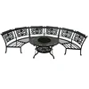 Beach Chairs Outdoor Big Round Double Chair Round Back Dining Chair 2