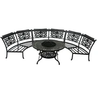 Beach Chairs Outdoor Big Round Double Chair Round Back Dining Chair 2