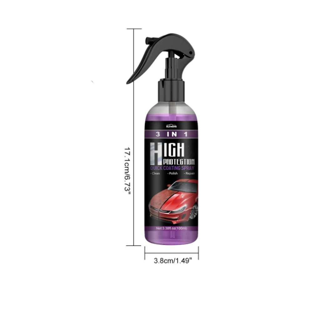 3 In 1 Quick Coating Spray High Protective Exterior Restorer Shield Coating Fast Paint Repair Supplies