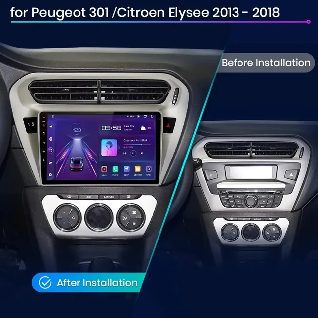 Radios For Peugeot 301 Citroen Elysee 2013 - 2018 Carplay Car